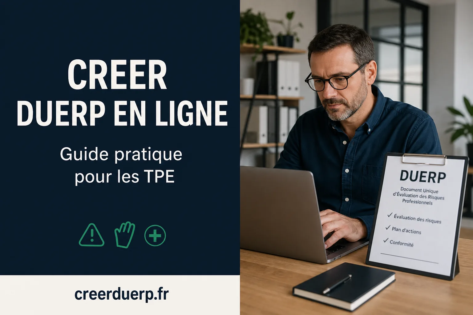 Illustration DUERP creer un duerp en ligne - prevention des risques professionnels
