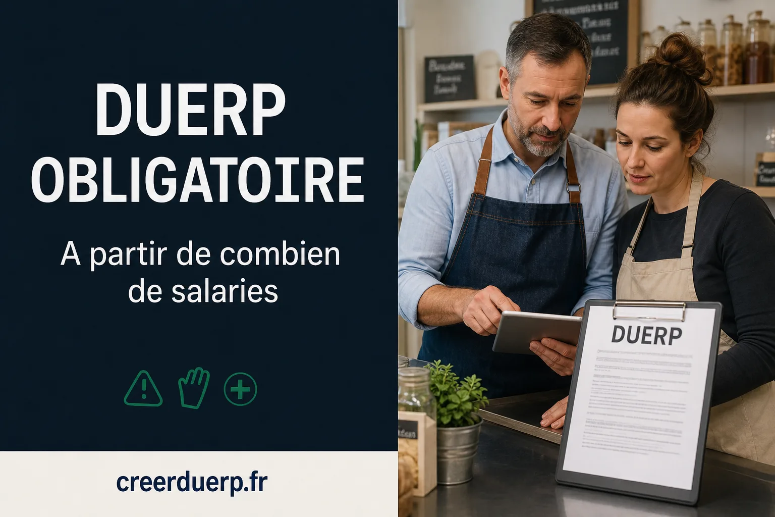 Illustration DUERP duerp obligatoire a partir de combien de salaries - prevention des risques professionnels