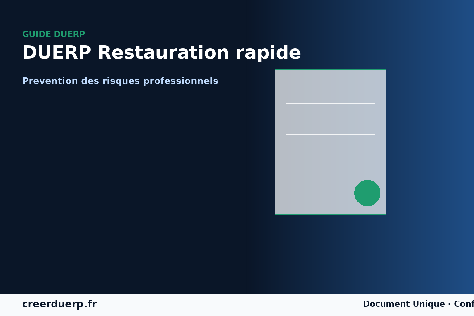 Exemple DUERP Restauration rapide — prevention des risques professionnels